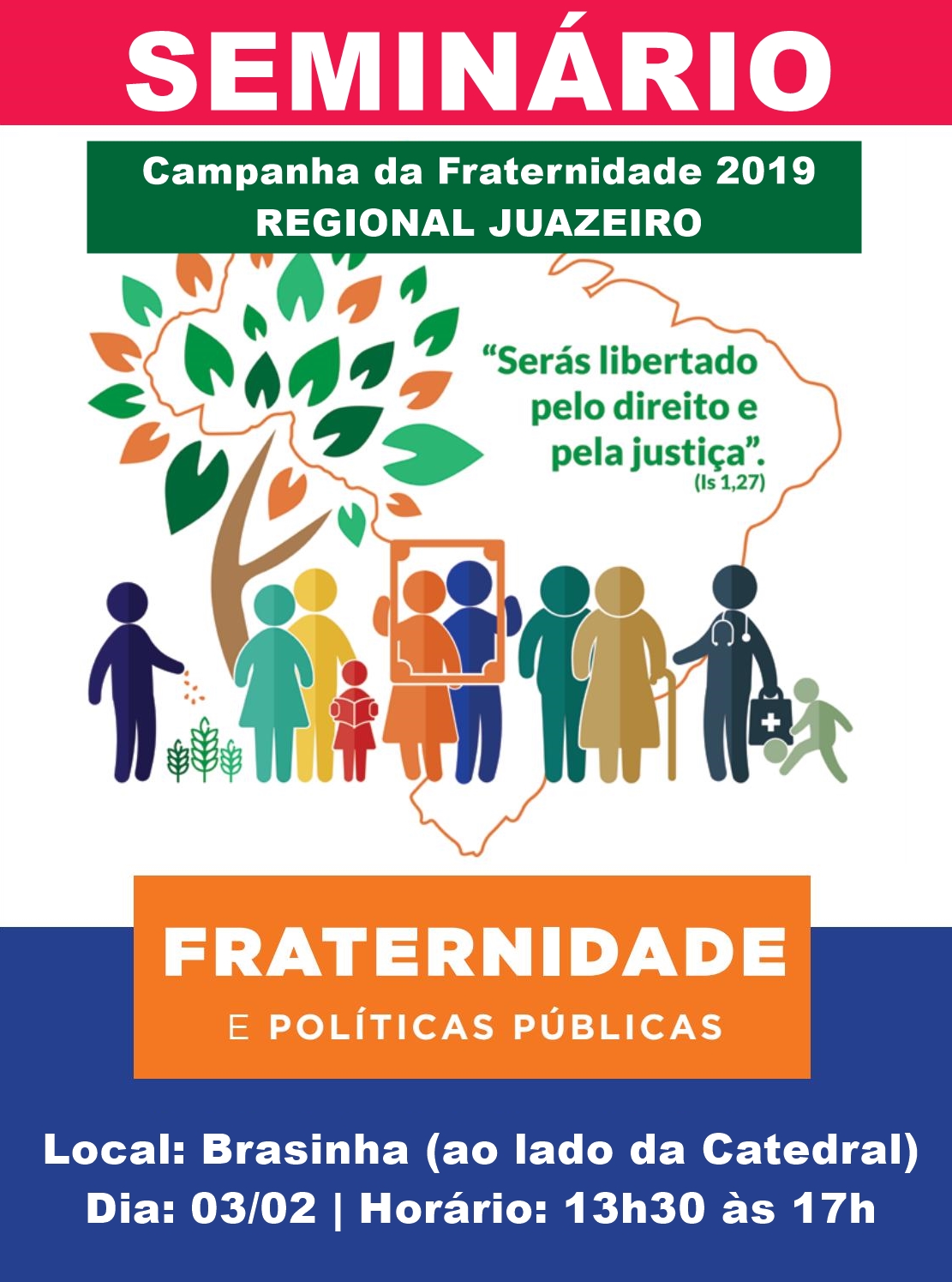 Cartaz Seminário da CF 2019 - Regional Juazeiro